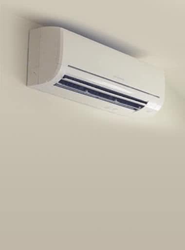 Wall mounted split system air conditioning